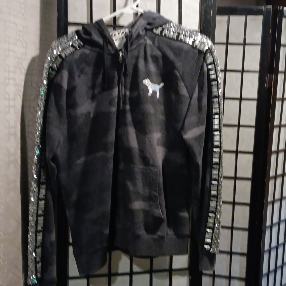 VS PINK CAMO JACKET